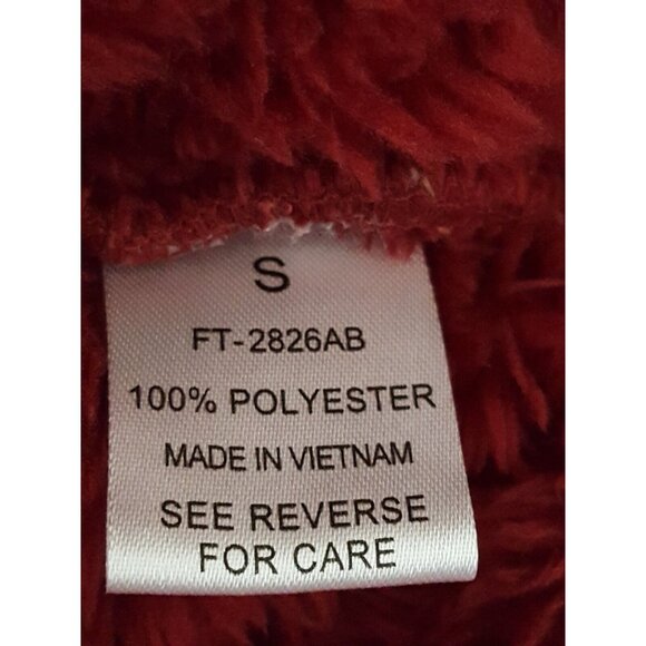 Zenana Outfitters S Loose Cozy Womens Colorblock Fuzzy Pullover Jacket Pockets - Picture 7 of 7